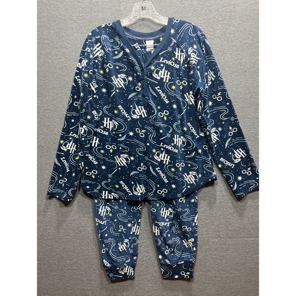 Harry Potter Sleepwear Navy Blue Womens Size L 12/14 - Picture 1 of 12